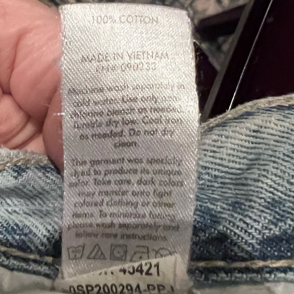 PACSUN Destruction lightwash jeans size 25 - Picture 2 of 10